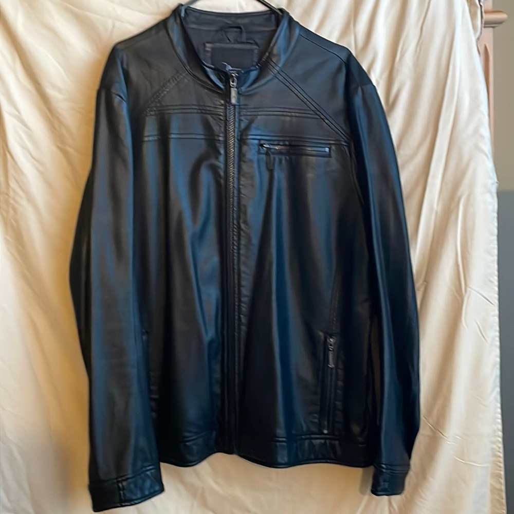 Marc Anthony Faux Men’s Leather Jacket - Large